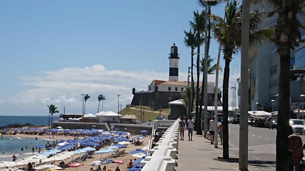 Flat O Point Do Carnaval Do Farol Da Barra Lägenhet Salvador Exteriör bild